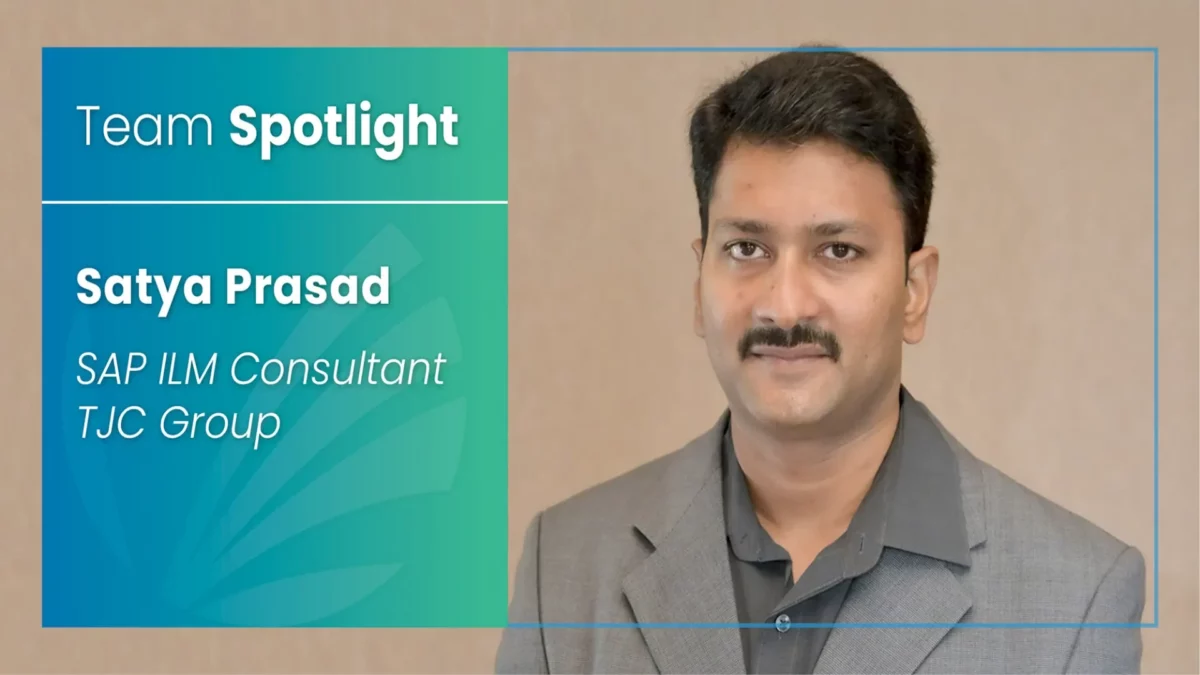 Satya Prasad- Consultant SAP ILM Tjc Group