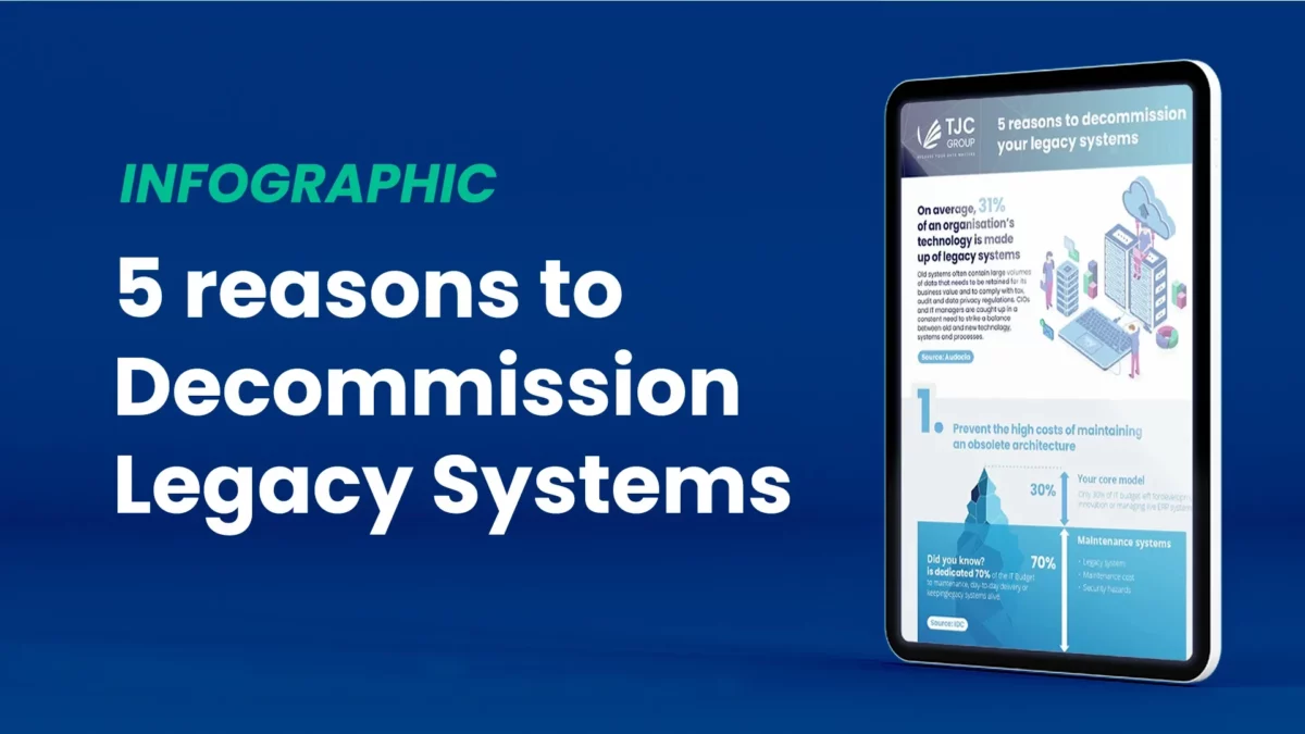 Infographic 5 reasons to decommission legacy systems Header image