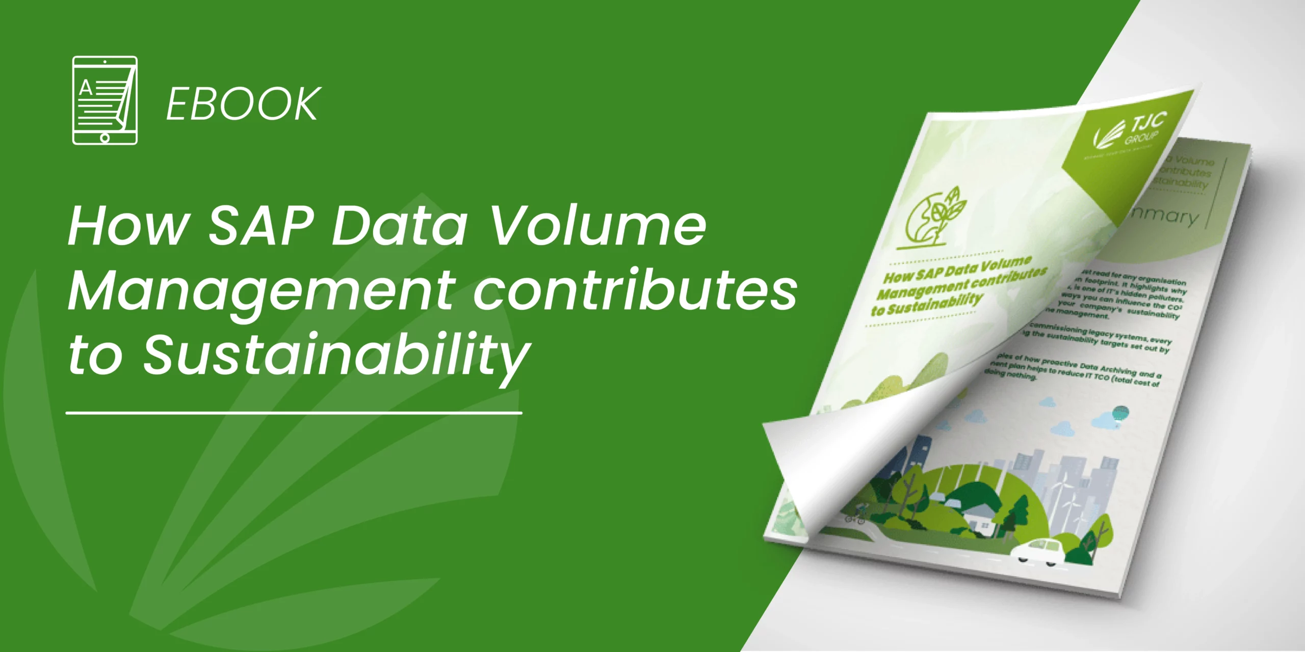 Header How SAP Data Volume Management contributes to Sustainability