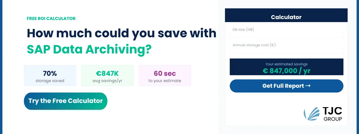 How much could you save with SAP Data Archiving