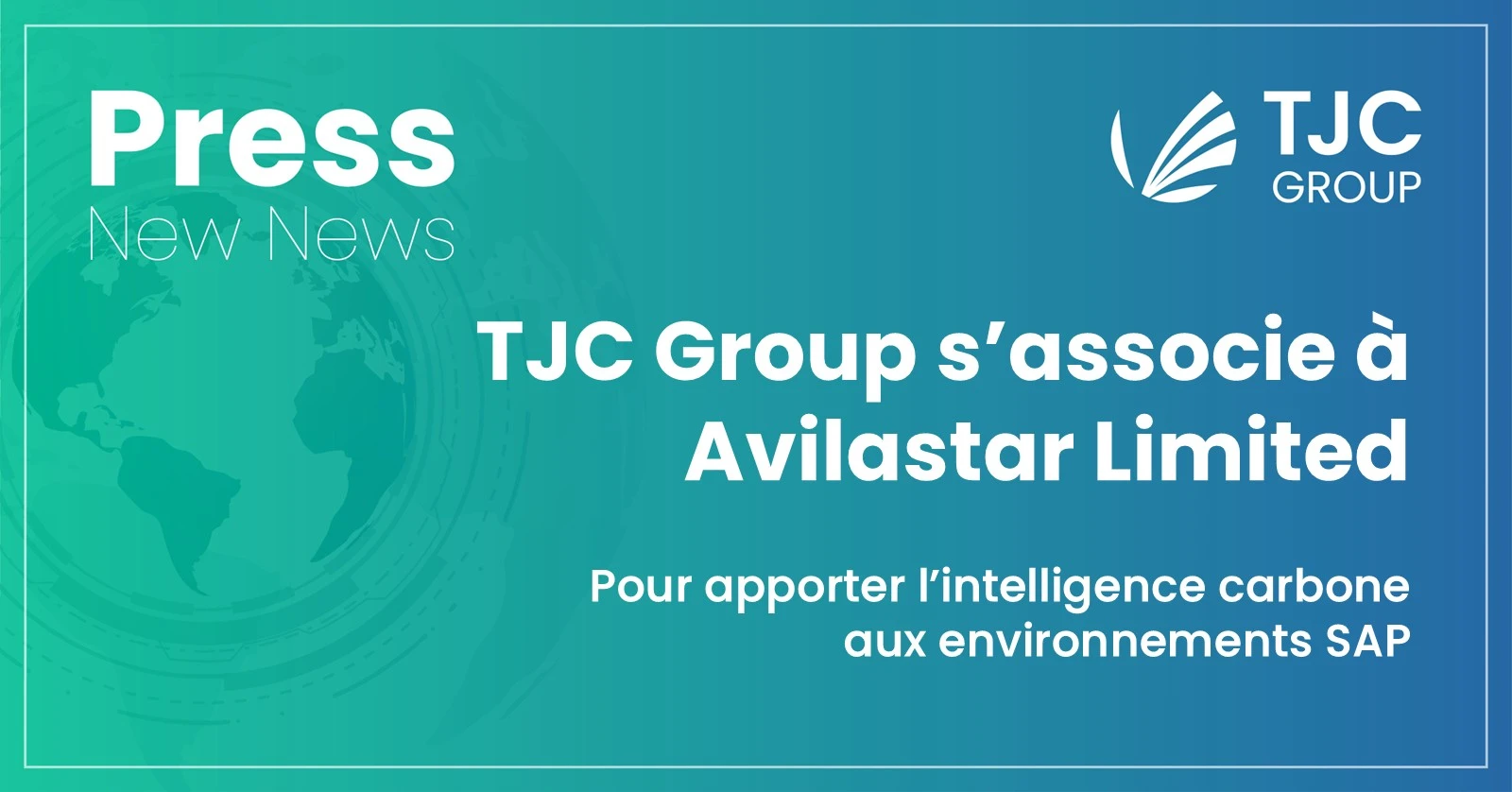 TJC Group s'associe à Avilastar LImited pour apporter l'intelligence carbon aux environnements SAP